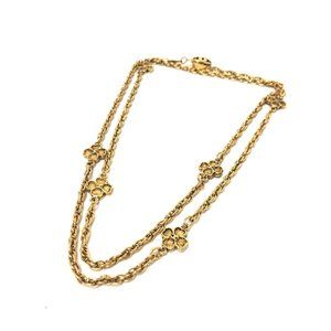 CHANEL Gold Love Necklace